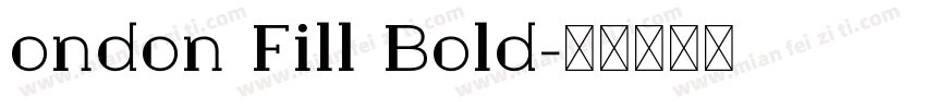 ondon Fill Bold字体转换